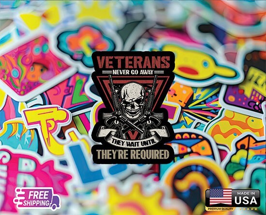 ARMY VETERAN PROUD CAR STICKER DECAL CUSTOM LAMINATED VINYL LAPTOP FREE GIFT