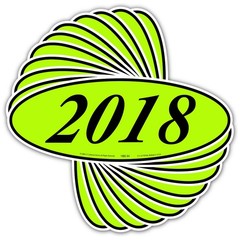 EZ-Line Car Dealer Oval Model Year Stickers Large Windshield Sticker Chartreuse