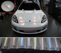 Stretchable / WH Chameleon Entire Car Vinyl Wrap Glossy Matte Pearl Sticker HDUS