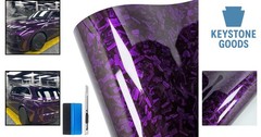 Purple Forged Carbon Fiber Vinyl Wrap Roll – DIY Car, Motorcycle, SUV, Truck …