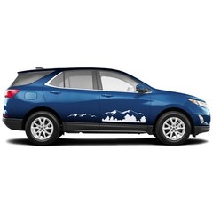 Lower door mountain graphics stickers decal compatible with Chevrolet Equinox