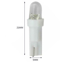 10pcs White T5 12V LED Light Car Dashboard Dash Wedge Gauge Light Bulbs Parts