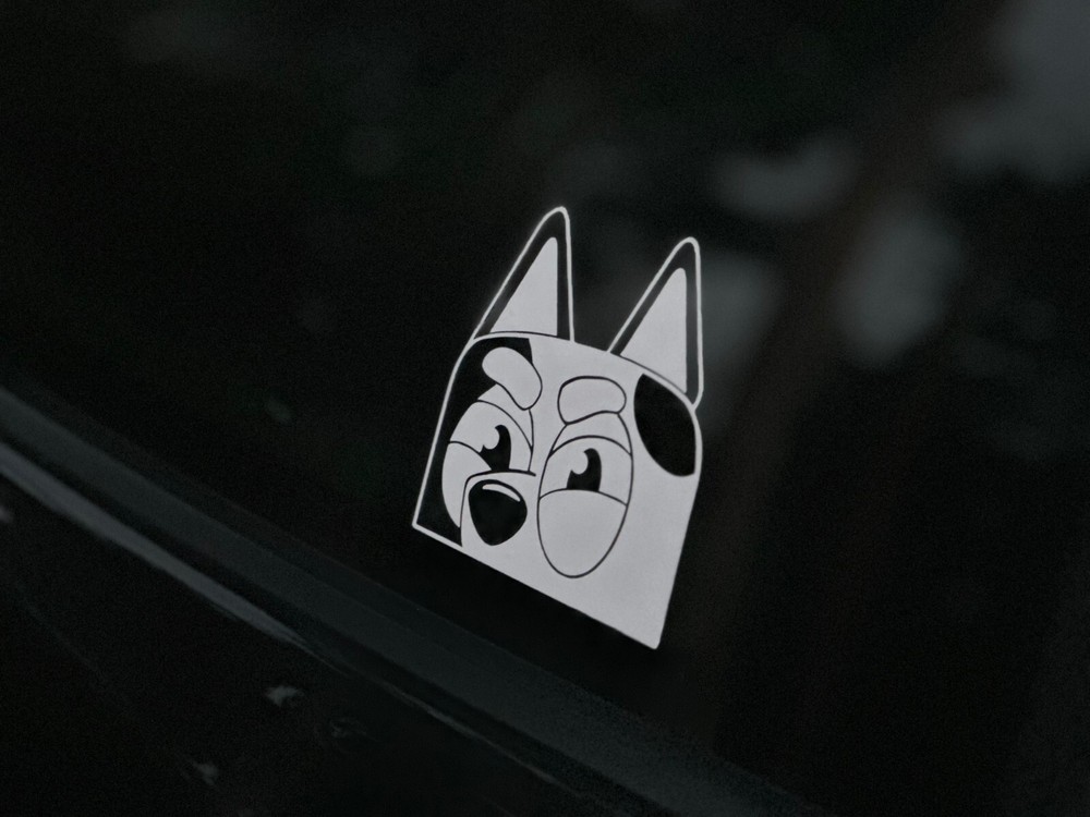 Muffin Window Decal car Vinyl Sticker, Decal for Laptop, car Waterproof (White)