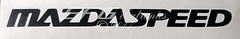 MAZDASPEED logo vinyl decal sticker BLACK/SILVER/WHITE wheel rim window