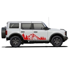Mountain theme graphics stickers decals compatible with Ford Bronco