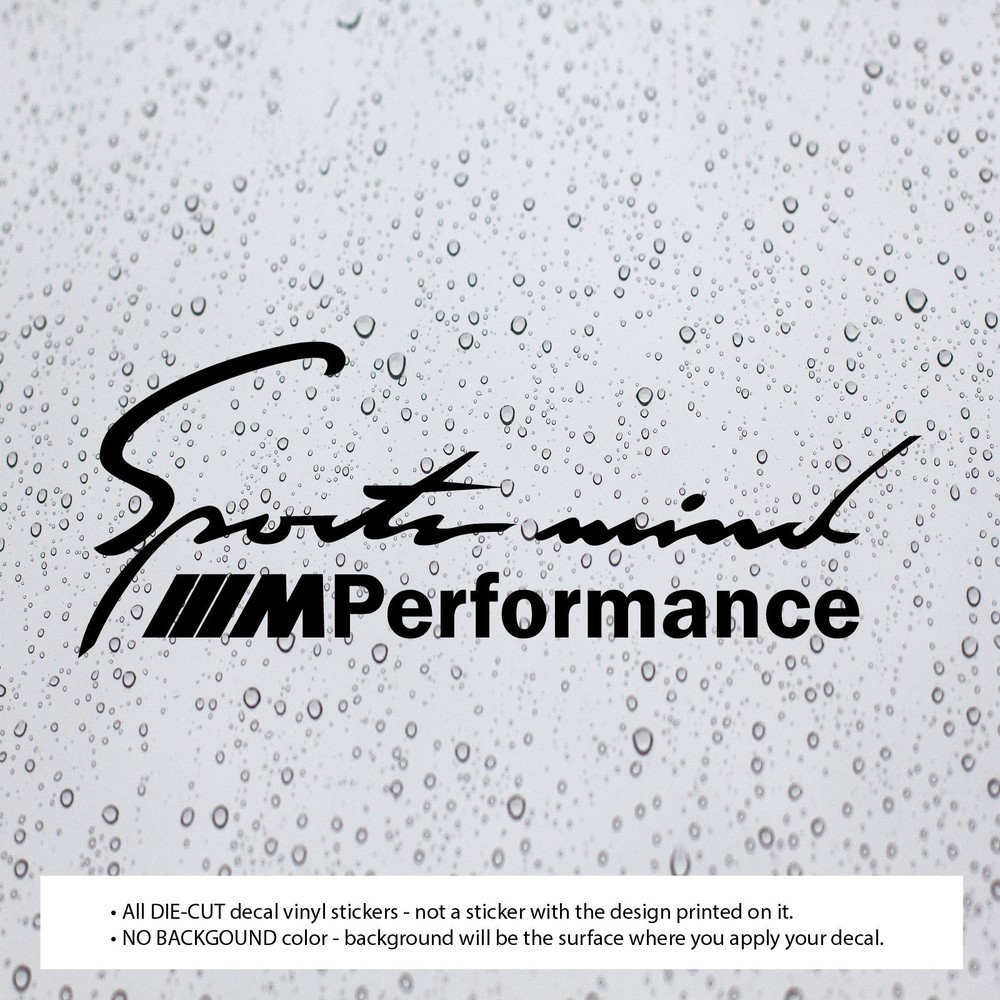 (1pc) SPORTS MIND Performance ( 10″ x 3.75″) Decal Vinyl Sticker
