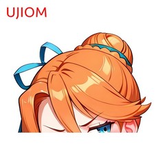 EARLFAMILY 5.1″ Anime Girl Car Sticker Computer Air Conditioner Laptop Decals