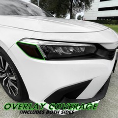 Headlight Decal PreCut Tint Overlay Vinyl For 2022-2025 Honda Civic Hatchback