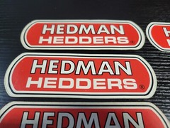 4x Vintage 6″ x 2″ Hedman Hedders Stickers Decal Racing Drag Car Truck Exhaust