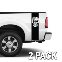 Truck Bed Stripes Skull Brass Knuckles Truck GraphicsTruck Set of 2 Bands
