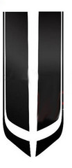 2Pcs Car Hood Bonnet Decor Decal Racing Sports Stripe Sticker Vinyl Wrap 85cm