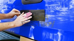 PET Galaxy Dust Gloss Vinyl Wrap For Chevy Bowtie Emblem Overlay Sheet Decal