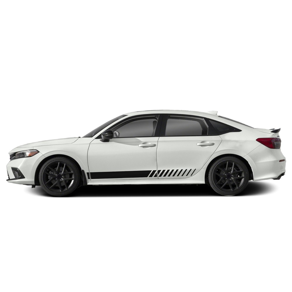 Lower door side stripes graphics stickers decal compatible with Honda Civic