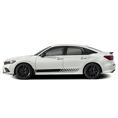 Lower door side stripes graphics stickers decal compatible with Honda Civic
