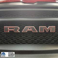 Fits 2019-2024 1500 Ram Limited Grille W Outlines Ram Overlay vinyl sticker