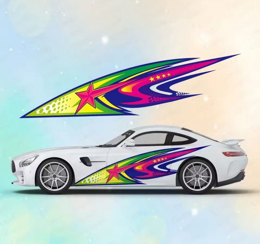 Graffiti Style car Decal; Universal Decal For Both Sides Of Car; Universal Fit