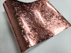 15FT x 5FT Forged Rose Gold Carbon Fiber CF Vinyl Car Wrap Film Sticker Decal