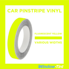 YELLOW/GREEN REFLECTIVE CHROME Pin Stripe Line Tape Vinyl Car STICKER 10m