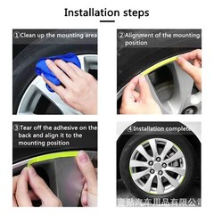 Set of 20 -Reflective Laser Car Wheel Rim Auto Decal Truck Universal DIY Sticker