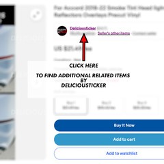 Fits 2021-2024 Lexus IS PreCut SMOKE Emblem Tint Overlay Decal IS350 300 ppf