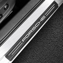 Universal Car Door Plate Sill Scuff Cover Anti Scratch Decal Sticker Protector