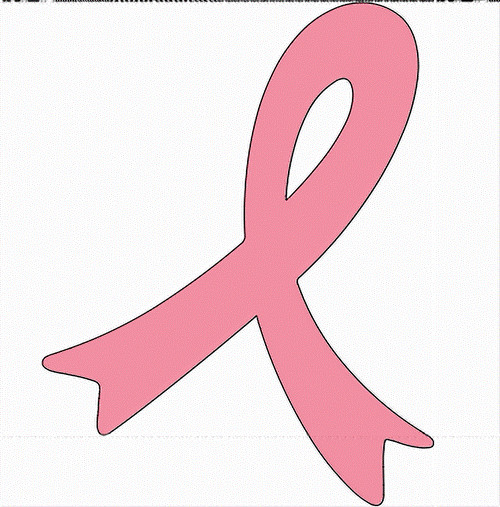 Cancer Ribbon Car Window – Premium Vinyl Decal/Sticker 4.5×5.75 inches