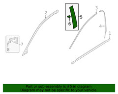 Genuine Mazda Door Applique TK49-50-M10F