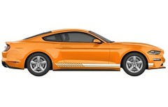 Full Set Car Sticker For Ford Mustang Racing Stripe Hood Roof Rear Side Decals