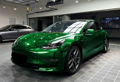 PET Squadron Carbon Fiber Gloss Emerald Green Car Vehicle Vinyl Wrap Decal Sheet