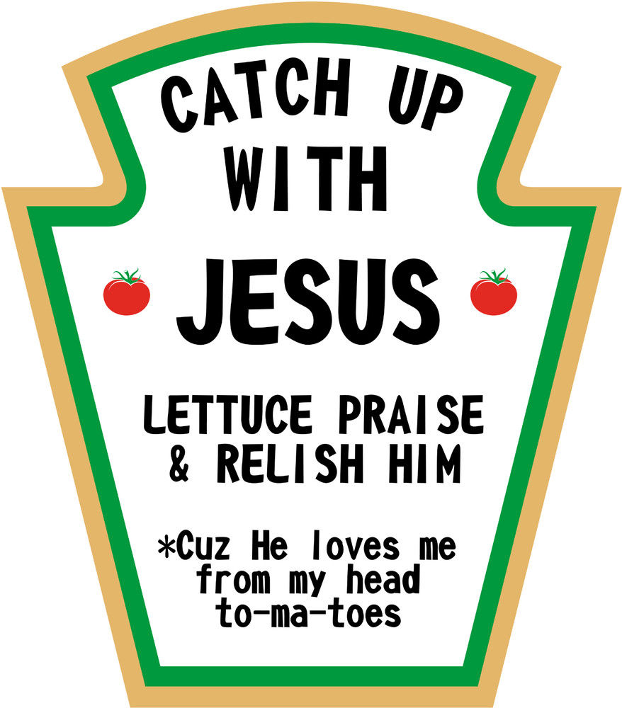 🔥👀Christian “CATCH UP w/ JESUS” Vinyl Decal Sticker 2″-18″ You Choose! 🎚⚔