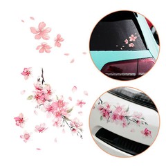 Pink Blossom Cherry Vinyl Car Sticker Flower Sakura Windshield Bumper Decal
