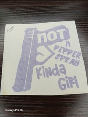 Not a Pepper Spray Kinda Girl 2A car window vinyl decal outdoor safe permanent