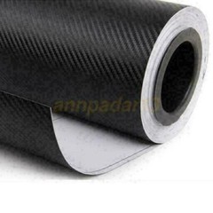 3/4/5D Ultra Shiny Gloss Glossy Black Carbon Fiber Vinyl Wrap Sticker Decal