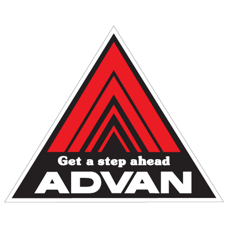 ADVAN Sticker Decals Vinyl Logo JDM Skate Ski Luggage Car Motor Bike Ebike Gift