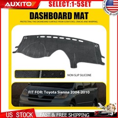 Fit 2004-2010 Toyota Sienna Dashboard Cover Mat Gray Non-Slip Dash Pad 1-5X