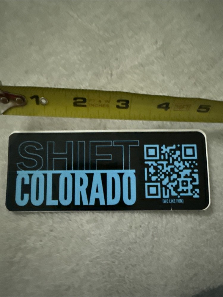 Shift Colorado Magazine Sticker With Qr Code