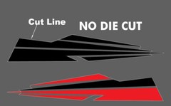 REDD Car Truck Trailer Side Accent Decals Graphics Stripes Vinyl Decals Stickers