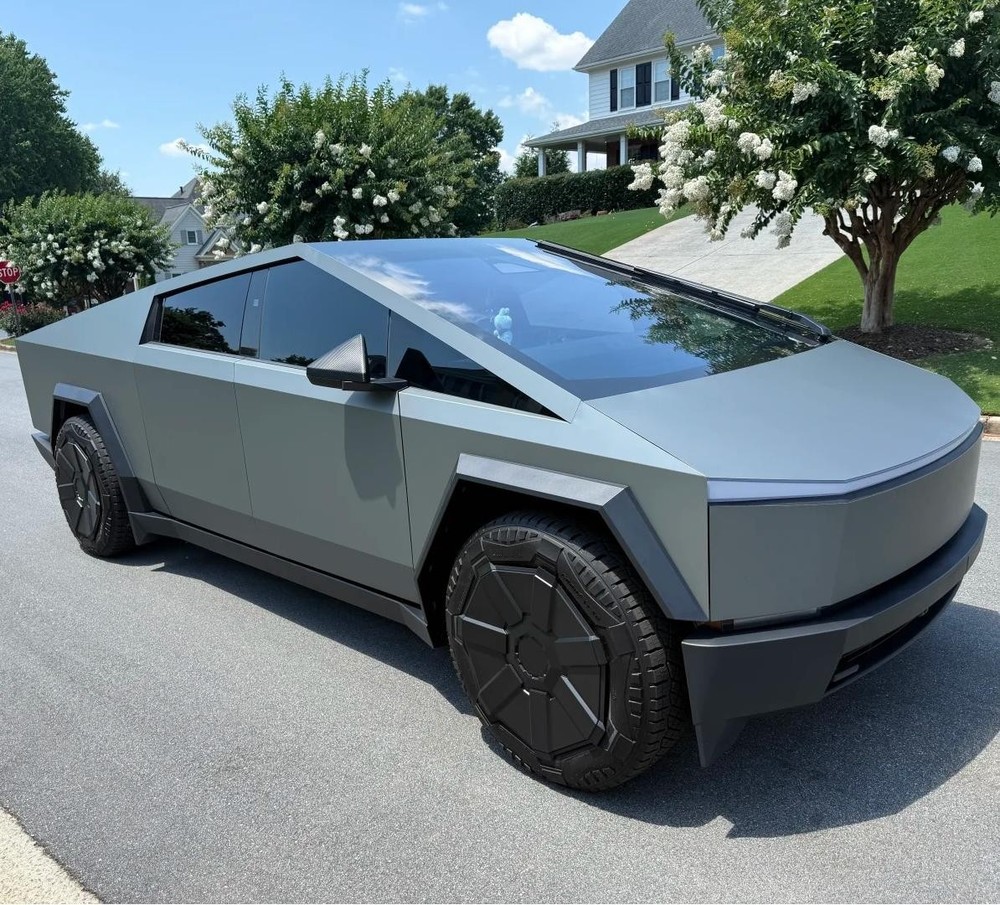 Cybertruck DIY PPF Paint Protection Wrap Color Change Matte Metallic Anthracite