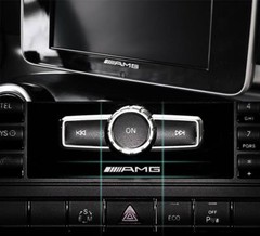 4x AMG Sticker Small Interior Decoration Metal Emblem for Mercedes Benz Class C