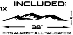 Tailgate Mountain Decal
