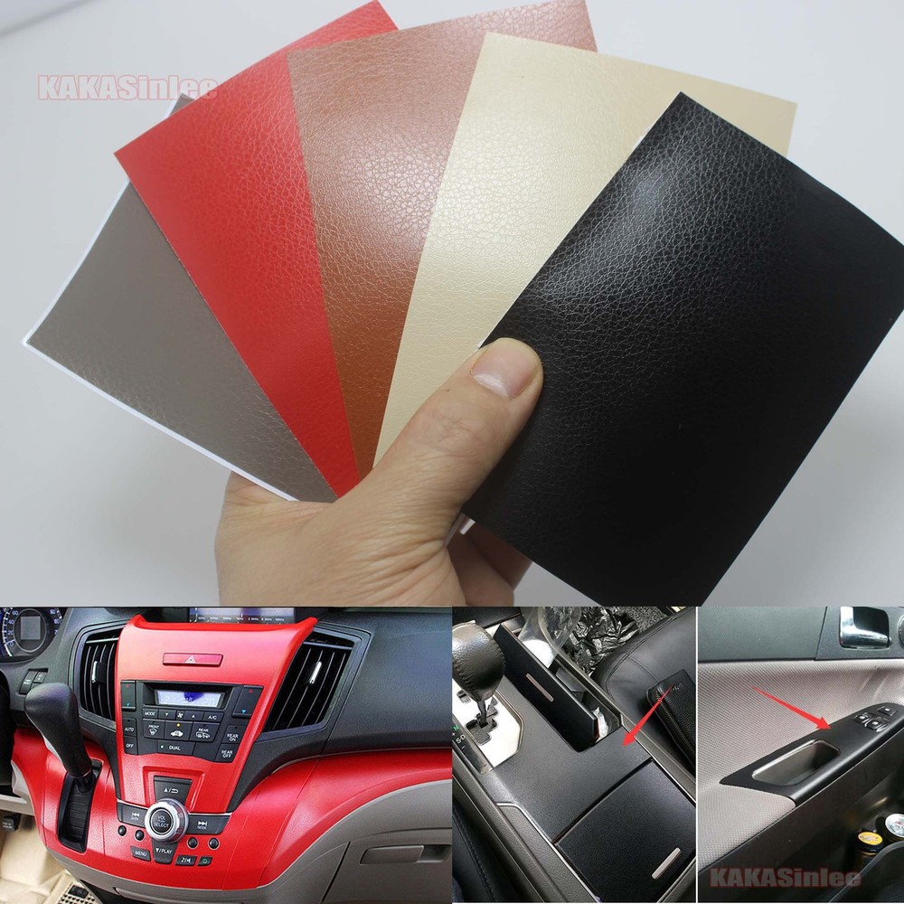 8cm x 12cm Testing Sample Car Matte Leather Skin Interior Vinyl Wrap Sticker CF