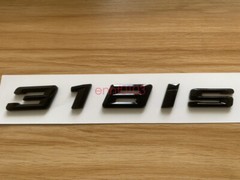 Gloss Black 3D ABS Letters Trunk 318is Emblem Rear Badge for BMW 2017-2022 318is