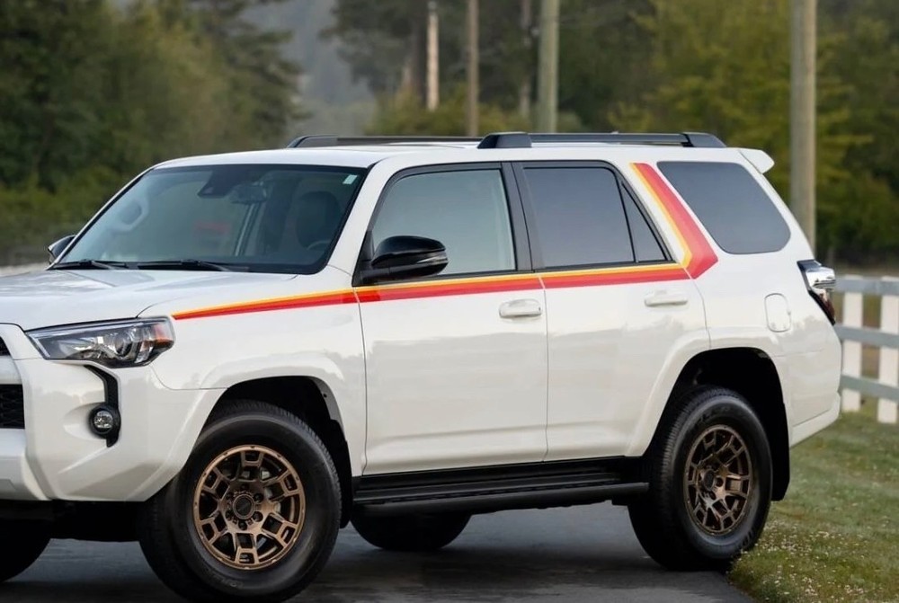 TRD 40th Anniversary Racing Stripes Decals Graphics Toyota 4Runner 2010-2024 5th