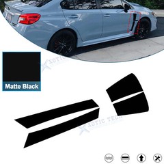 Matte Black Front Side Fender Vent Sticker Full Set For Subaru WRX STI 2015-2021