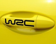 4PCS WRC door handle car Rally sticker car door reflective decal decoration