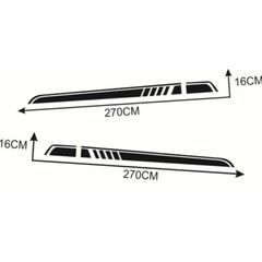 Car Sticker Decal Trim Waterproof Pair 270 x16cm Fit For Toyota Sienna 1998-2024