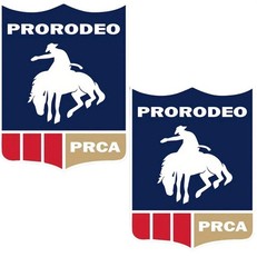 2 PACK Professional Rodeo Cowboy ProRodeo PRCA 5.5” Inch Vinyl Sticker Decal Set