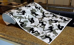 SNOW GIRL CAMOUFLAGE 3M WRAP VINYL DECAL 48″x15″ TRUCKER GIRL CAMO URBAN CAMO