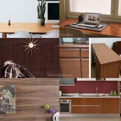 DIY Matte Glossy Wood Grain Textured Vinyl Wrap Sticker Car Home Interior Decors