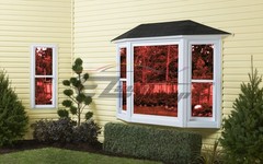 Red Chrome Window Tint One Way Mirror Film UV Heat Reflective Home Office DIY
